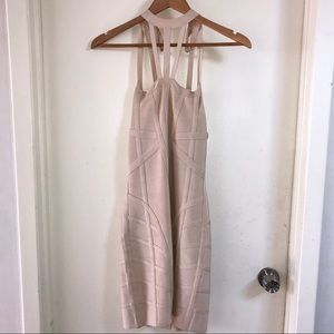 Slimming beige BEBE dress...